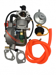 three Fuel carburetor with LPG kit converts Lifan 5500 watt - 8100 watt generators to a tri fuel generator